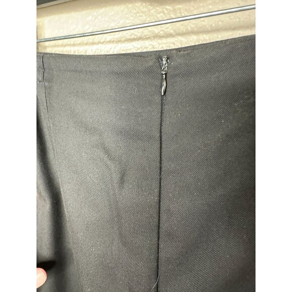 Parisian Signature Womens Black Skirt 18W pencil vintage elastic rayon Zipper - Picture 5 of 9